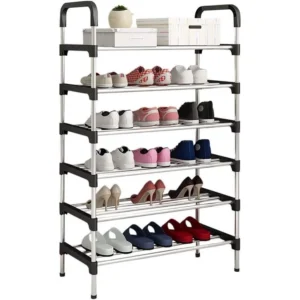 Sapateira Vertical 7 Prateleiras Aço Inox Organizador Respirável IZEORG FIT