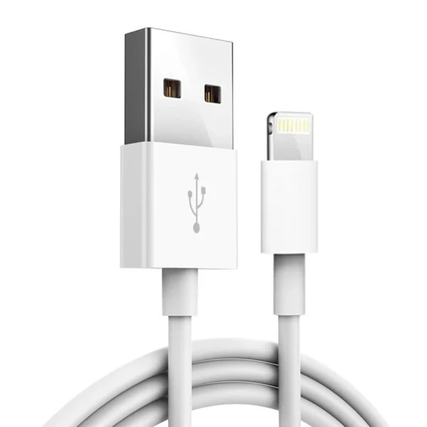 Cabo USB Lightning para iPhone 1m/2m Branco, Carregamento Rápido, Compatível iPad/iPod IZEFAST SYNC