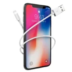 Cabo USB Lightning para iPhone 1m/2m Branco, Carregamento Rápido, Compatível iPad/iPod IZEFAST SYNC