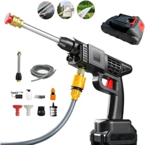 Lavadora de Alta Pressão Portátil 1000W Sem Fio para Carros e Jardins IZEJET POWER PRO