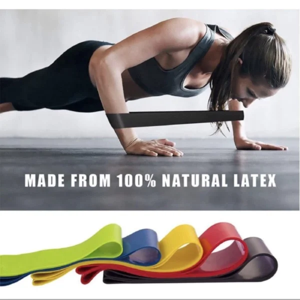 Kit Faixas Elásticas 5 Intensidades Multifuncional para Yoga, Fisioterapia e Treino IZEPOWER FLEX