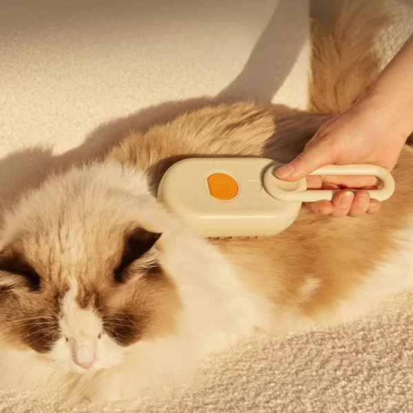 Escova a Vapor Para Gatos Remoção de Pelos Massagem Suave IZECARE PET STEAM