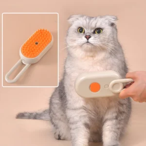 Escova a Vapor Para Gatos Remoção de Pelos Massagem Suave IZECARE PET STEAM