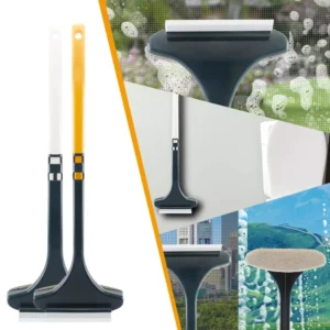 Escova Dupla Face para Telas de Janela, Vidros e Espelhos, Alça Removível, Limpeza Úmida e Seca IZEGLASS MASTER
