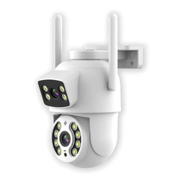 Câmera Dome IP Wireless PTZ Dupla Lente Detecção Humana IA Visão Noturna IZESECURE GUARD