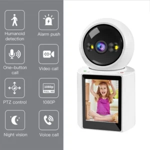 Câmera de Segurança WiFi 1080P Visão Noturna Colorida Detecção de Movimento IZEWATCH PRO
