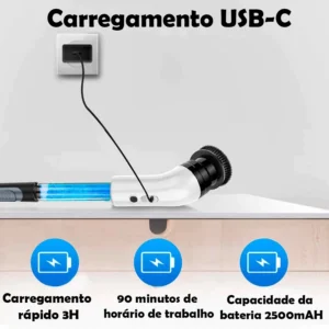Escova de Limpeza Elétrica Rotativa 9 em 1 com Dispenser de Sabão, Sem Fio, Recarregável, Multiuso IZEPOWER CLEAN