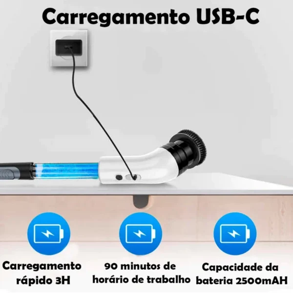 Escova de Limpeza Elétrica Rotativa 9 em 1 com Dispenser de Sabão, Sem Fio, Recarregável, Multiuso IZEPOWER CLEAN