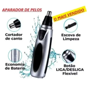 Kit Barbeador e Aparador Masculino Profissional Metal Bateria 1200mAh IZEEDGE PRO