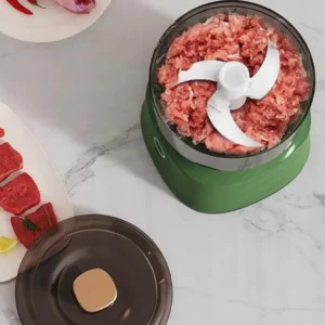 Mini Processador de Alimentos Elétrico Sem Fio 350ml Lâmina Inox USB Portátil IZEQUICK CHOP