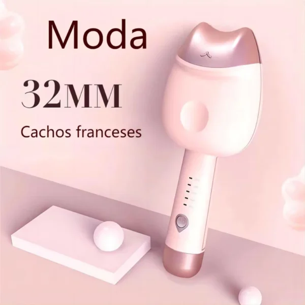Modelador de Cabelo Portátil Ondulador Gatinho 5 Níveis Temperatura Viagem IZEWAVE PRO