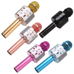 Microfone Bluetooth Karaokê Sem Fio Recarregável com Efeito Voz IZESING PRO