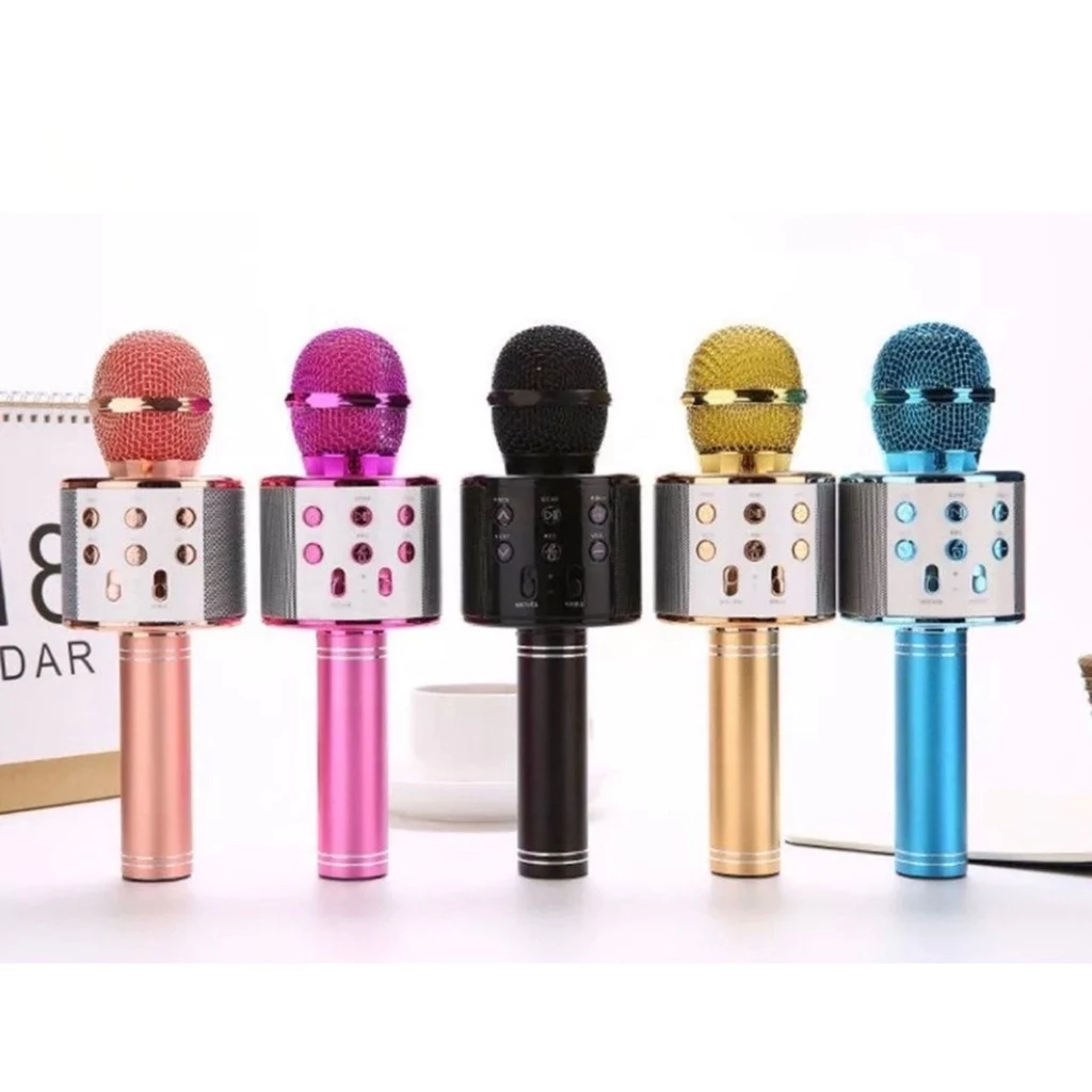 Microfone Bluetooth Karaokê Sem Fio Recarregável com Efeito Voz IZESING PRO