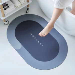 Kit Tapete Absorvente Antiderrapante Veludo Secagem Rápida Banheiro IZEWATER SHIELD