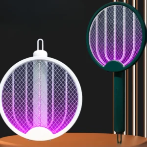 Raquete Elétrica Mata Mosquito USB Recarregável Luz UV Portátil IZESAFE LIGHT