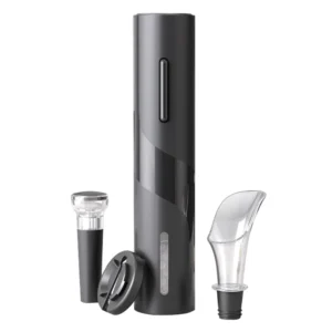 Abridor de Vinho Elétrico Kit Completo com Cortador de Papel, Rolha a Vácuo e Derramador IZEELEGANT OPEN