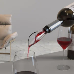 Abridor de Vinho Elétrico Kit Completo com Cortador de Papel, Rolha a Vácuo e Derramador IZEELEGANT OPEN