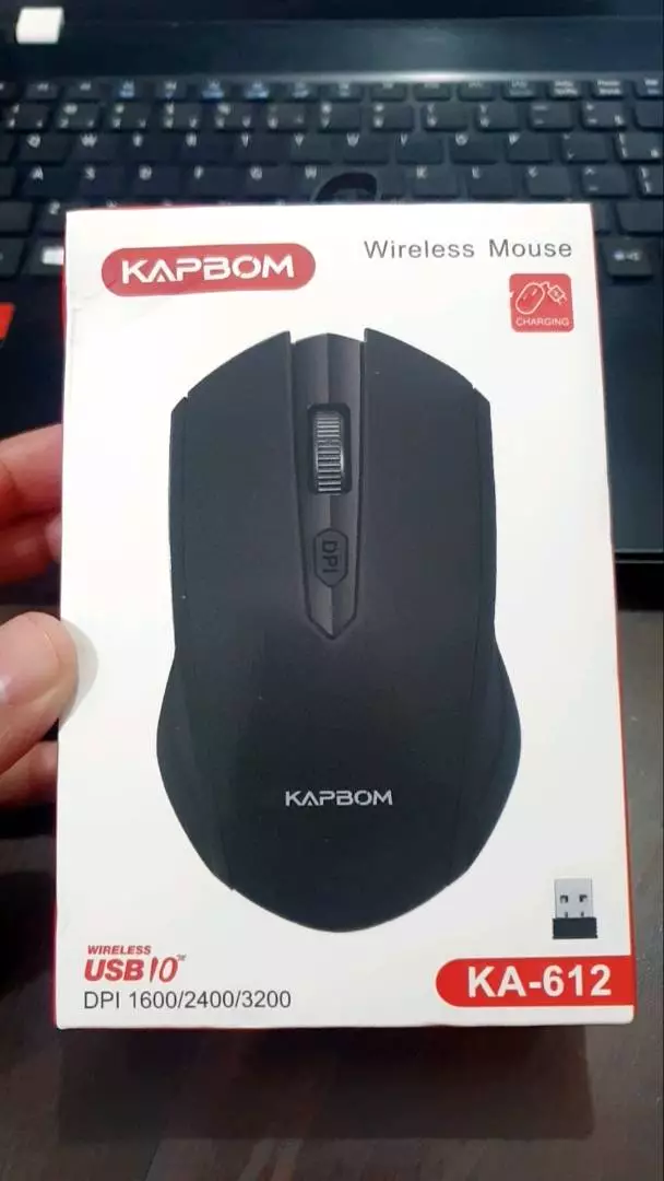 Mouse Sem Fio Recarregável 3200DPI KA-612 KAPBOM, 2.4Ghz, Compatível Windows e Mac, IZEPOWER PRO photo review