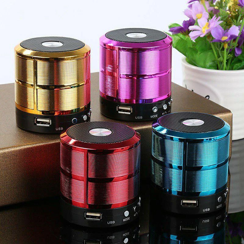 Mini caixa de som Kapbom WS-887 com Bluetooth conectada a smartphone