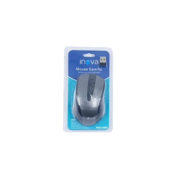 Mouse Sem Fio Óptico USB 1000DPI LED Vermelho IZECLICK PRO