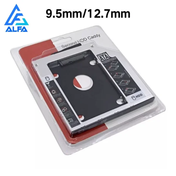 Adaptador Caddy Universal 2.5 HD SSD Sata para Notebook 9.5mm 12.7mm IZEBOOST STORAGE
