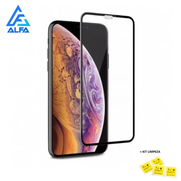 Película de Vidro 9D Full Cover Ultra Proteção para iPhone – Resistente a Impacto, Anti-Bolhas, Transparente IZEGLASS SHIELD