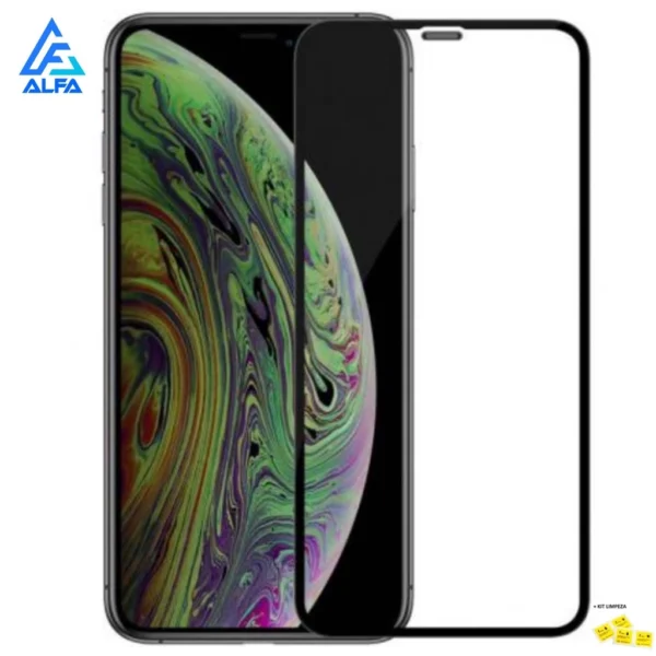 Película de Vidro Temperado 3D iPhone Antirrisco Sensível Compatível IZEGLASS PROTECT