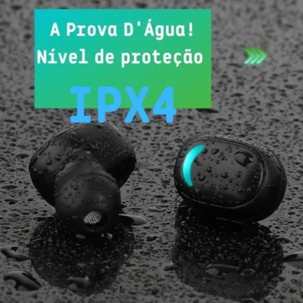 Fone de Ouvido Bluetooth Sem Fio Som Surround à Prova d'Água com Microfone IZEPOWER PLAY