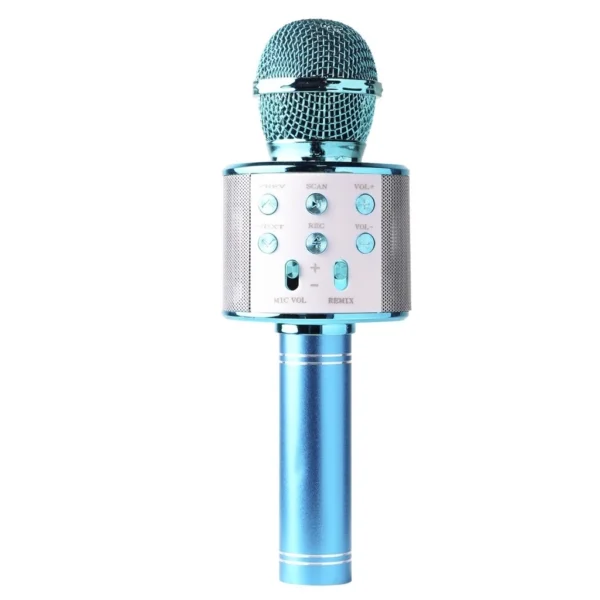 Microfone Bluetooth Karaokê Sem Fio WS-858, Gravação e Função Selfie IZESOUND STAR