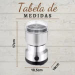 Moedor de Café Elétrico Portátil Inox 150W 24000rpm IZEGRIND PRO