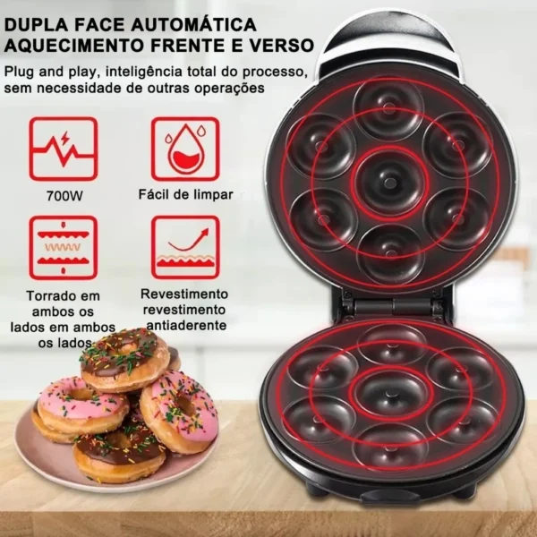 Máquina de Donuts 7 Formas 110v Controle Preciso IZEBAKE PRO