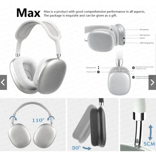 Fone Bluetooth Esportivo Over Ear Cancelamento de Ruído 10h Bateria IZESPORT PRO