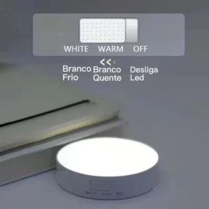 Luminária LED Sensor de Presença Recarregável USB Luz Fria Multiuso IZEDETECT BRIGHT