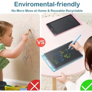Kit Lousa Mágica Infantil 8.5 Pol LCD, Portátil, Caneta Inclusa, Kit 10 Unidades IZEWRITE KIDS