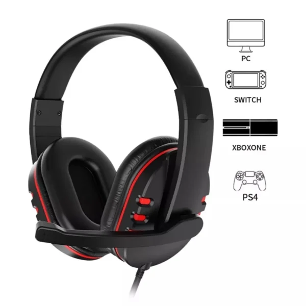 Headset Gamer com Microfone LB-FN606, Som Imersivo, P2 3.5mm, Compatível PC PS4, IZESOUND PRO