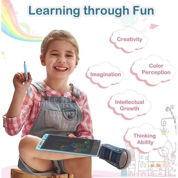 Kit Lousa Mágica Infantil 8.5 Pol LCD, Portátil, Caneta Inclusa, Kit 10 Unidades IZEWRITE KIDS