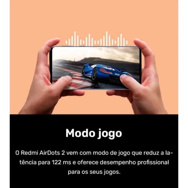 Fone de Ouvido Xiaomi Redmi AirDots 2 Bluetooth 5.0 Gamer Microfone Sem Fio IZEPLAY PRO