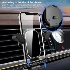 Suporte Veicular Celular 360° Giratório Universal Para Saída de Ar Preto IZEGRIP FLEX
