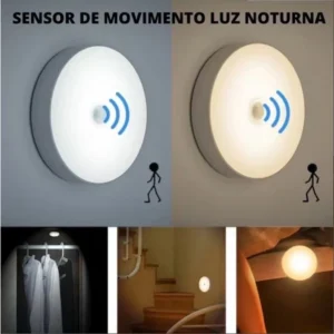 Luminária LED Sensor de Presença Recarregável USB Luz Fria Multiuso IZEDETECT BRIGHT
