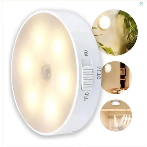 Luminária LED Sensor de Presença Recarregável USB Luz Fria Multiuso IZEDETECT BRIGHT