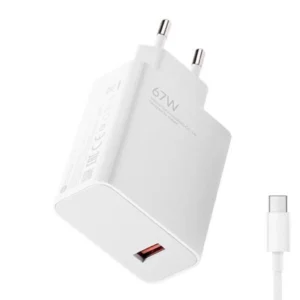 Carregador Turbo 67W Para Xiaomi USB-C Compatível Vários Modelos Proteção Avançada IZEFLASH CHARGE