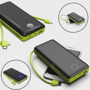 Carregador Portátil Power Bank 20.000mAh 3 Entradas LED IZEPOWER FLEX