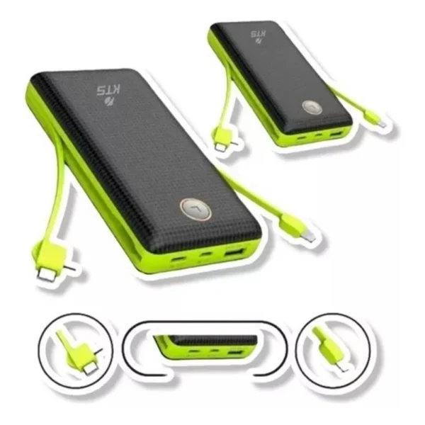 Carregador Portátil Power Bank 20.000mAh 3 Entradas LED IZEPOWER FLEX