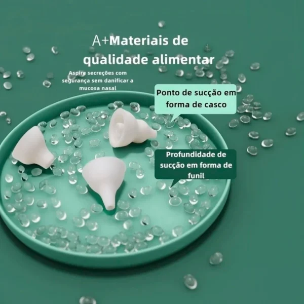 Aspirador Nasal Elétrico Recarregável Silicone Macio Portátil Ultra Silencioso IZECARE BABY