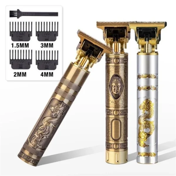 Máquina de Cortar Cabelo Profissional Vintage Metal Bateria 1200mAh IZEEDGE POWER