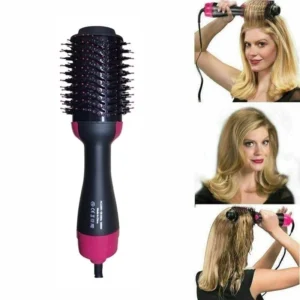 Escova Secadora 3 em 1 1000W Íons Negativos Alisadora Cabelos IZEHAIR SHINE
