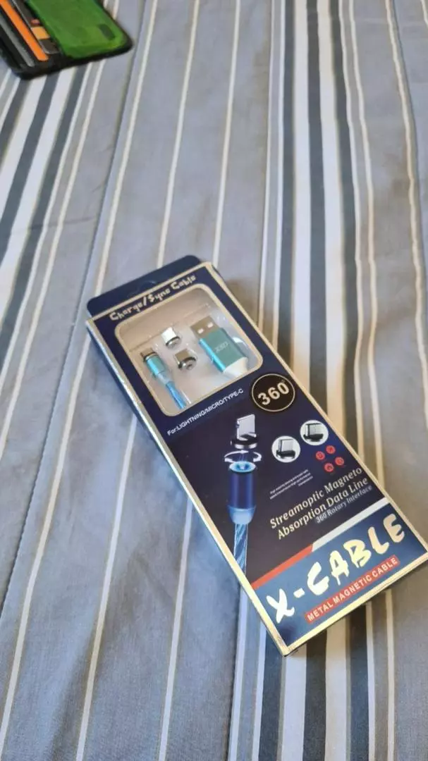 Cabo Carregador Magnético 3 em 1 USB Tipo C Lightning MicroUSB 1m Resistente IZELINK POWER photo review