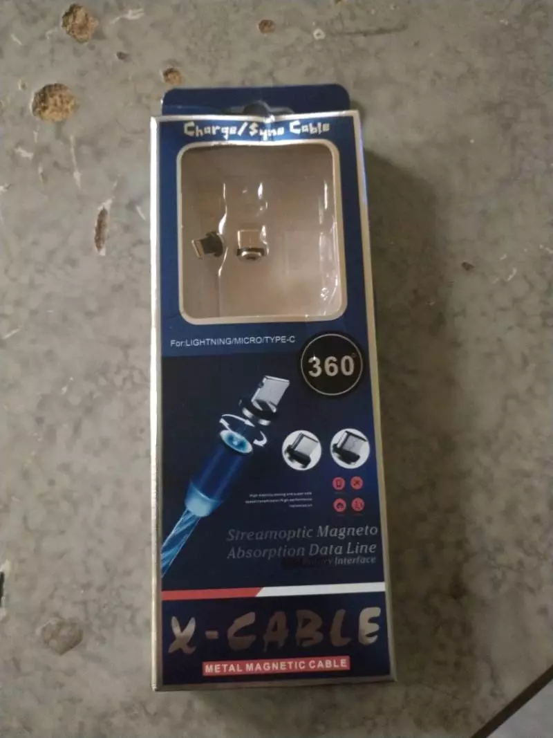 Cabo Carregador Magnético 3 em 1 USB Tipo C Lightning MicroUSB 1m Resistente IZELINK POWER photo review