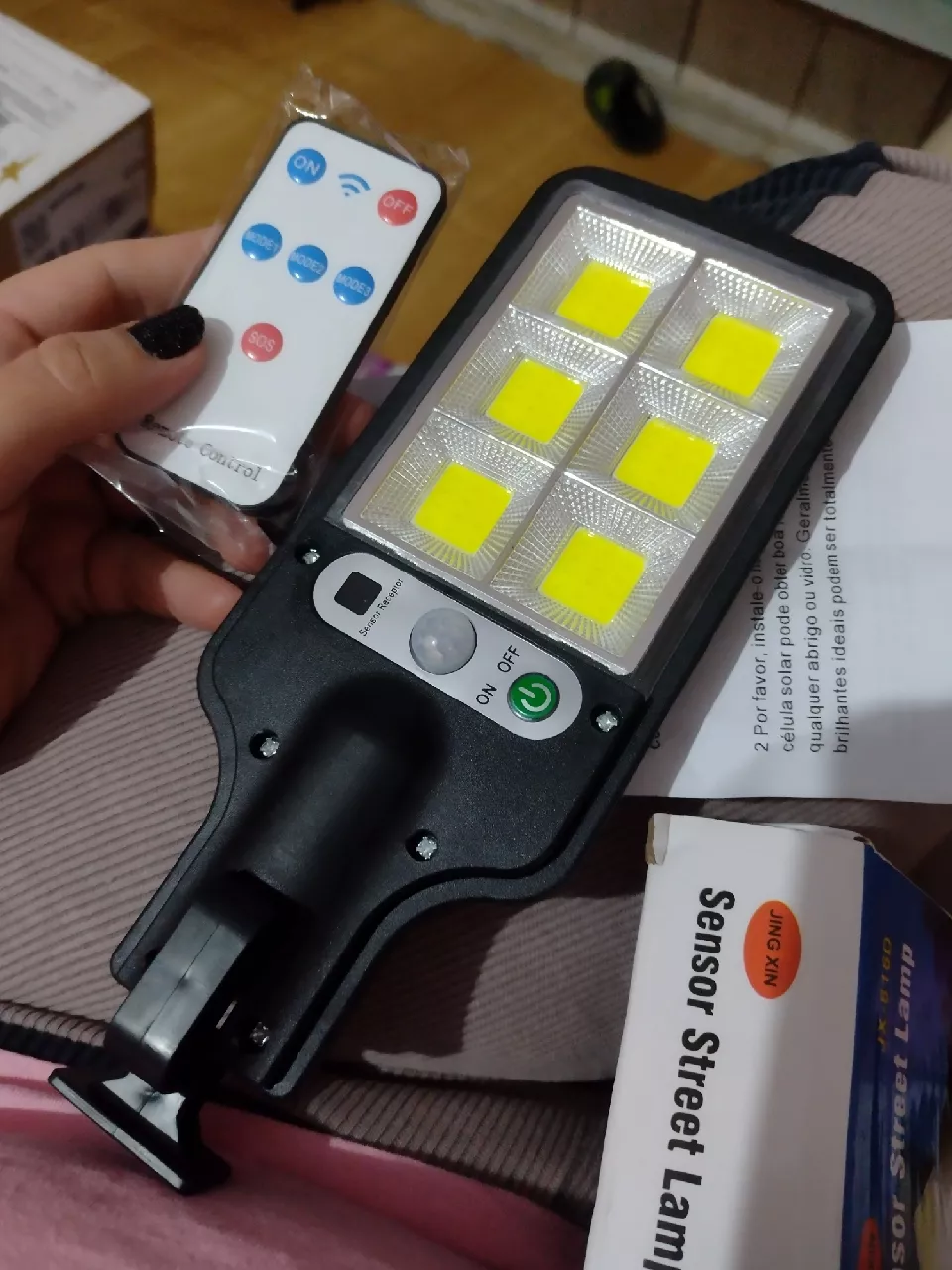 Refletor Solar LED Sensor Movimento Externo 160 LEDs Prova D’Água IZESECURE LIGHT photo review