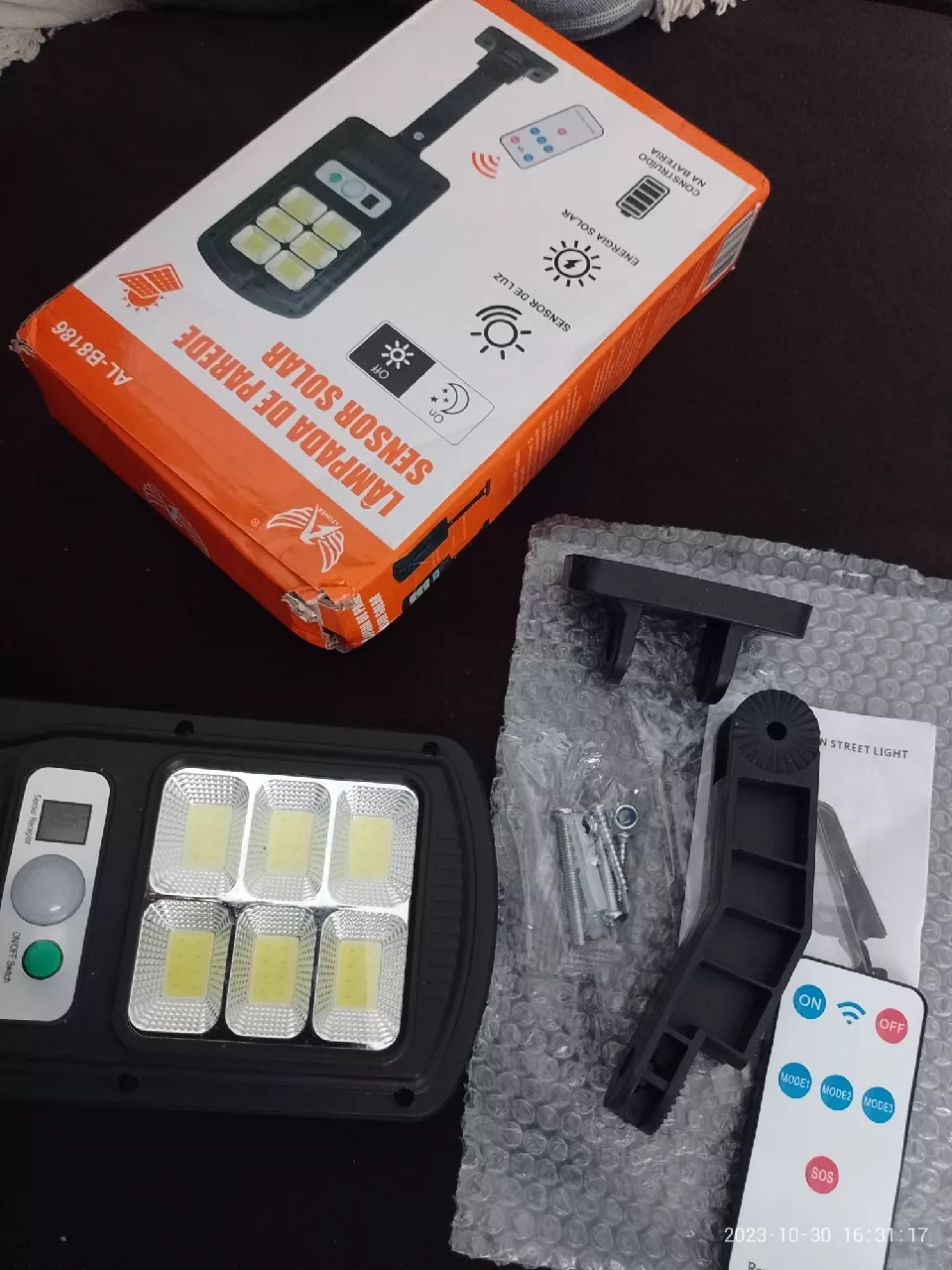 Refletor Solar LED Sensor Movimento Externo 160 LEDs Prova D’Água IZESECURE LIGHT photo review